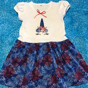 Firework T shirt Dress Toddler